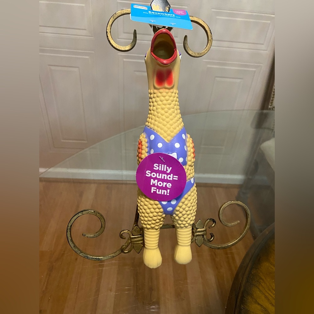 - Outward Pet Squawkers Henrietta Latex Rubber Chicken Interactive Dog Toy…